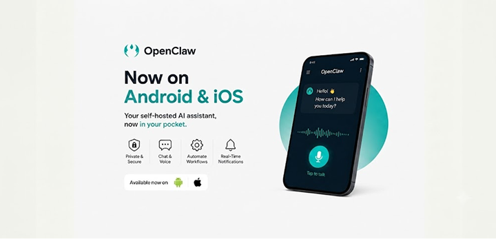 OpenClaw Launches Android and iOS Apps for Self-Hosted AI